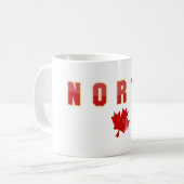 Nördliches Ahornblatt Kaffeetasse (Vorderseite Links)