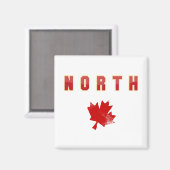 Nördliches Ahornblatt Magnet (Vorderseite/Rückseite)