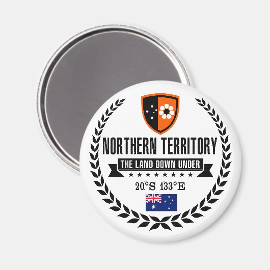 Nördliches Gebiet Magnet (Vorderseite/Rückseite)