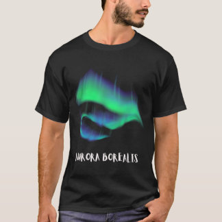 Nördliches Licht Aurora Grüner Himmel Männer Fraue T-Shirt