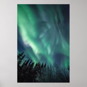 Nördliches Licht Skandinavien Poster