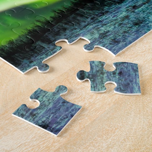 Nordlicht-Aurora Borealis Abisko Schweden Puzzle (Seite)