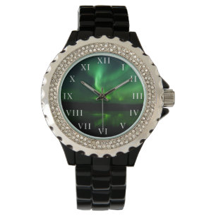 Nordlicht Aurora Borealis Arktis Alaska Armbanduhr