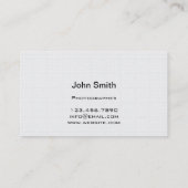 Nordlicht-Fotografie-Studio-Visitenkarte Visitenkarte (Rückseite)