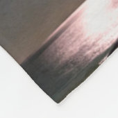 Nordlicht | Haukland Beach Island Norwegen Fleecedecke (Ecke)