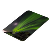 Nordlicht | Haukland Beach Island Norwegen Magnet (Linke Seite)