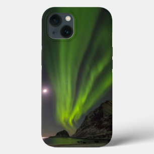 Nordlicht Haukland Strand Insel Norwegen Case-Mate iPhone Hülle