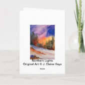 Nordlicht-Karte Karte (Rückseite)