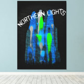 Nordlicht Leinwanddruck (Insitu (Holzboden))