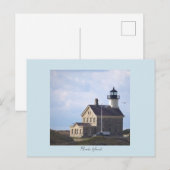 Nordlicht-Leuchtturm Rhode Island Postkarte (Vorne/Hinten)