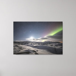 Nordlicht Nordnorwegen Leinwanddruck