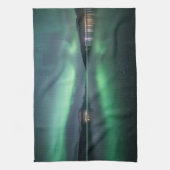 Nordlicht Norwegen Geschirrtuch (Vertikal)
