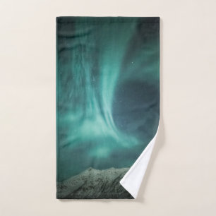 Nordlicht Norwegen Handtuch
