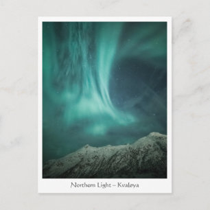Nordlicht Norwegen Postkarte