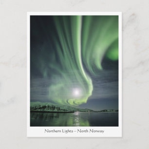 Nordlicht Norwegen Postkarte