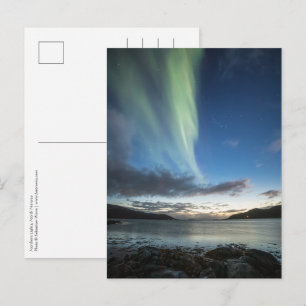 Nordlicht Norwegen Postkarte