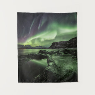 Nordlicht Norwegen Wandteppich
