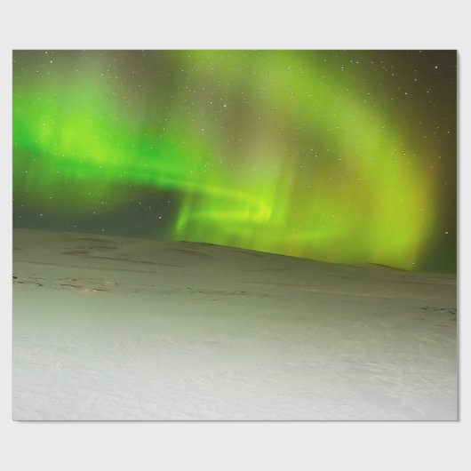 Nordlicht-Packpapier Geschenkpapier (Flach)