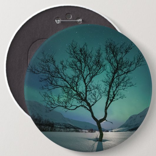 Nordlicht-Souvenir Button (Vorne & Hinten)