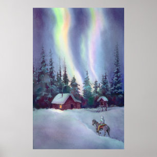 NORDLICHT VON SHARON SHARPE POSTER