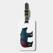 Nordlichtbär Gepäckanhänger (Vorderseite vertikal)