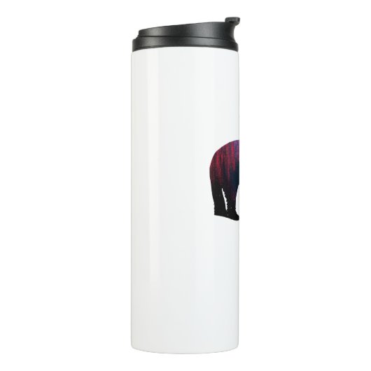 Nordlichtbär Thermosbecher (Nach links gedreht)