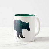 Nordlichtbär Zweifarbige Tasse (VorderseiteRechts)