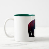 Nordlichtbär Zweifarbige Tasse (Links)