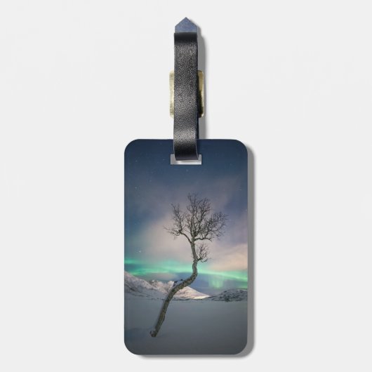 Nordlichtbaum Gepäckanhänger (Rückseite vertikal)