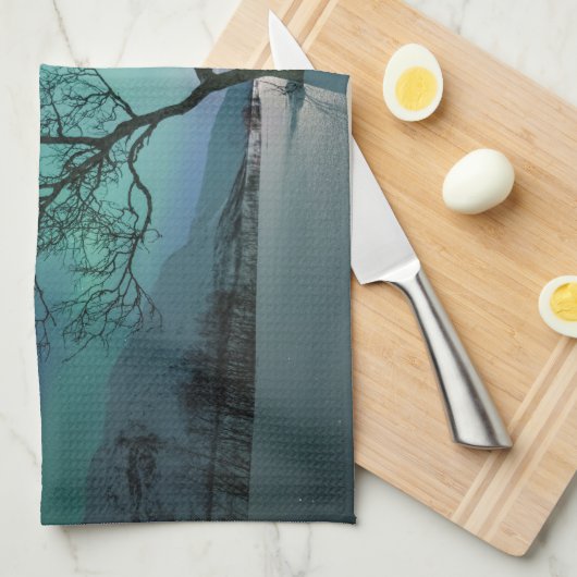 Nordlichtbaum Geschirrtuch (Viertel Falte)