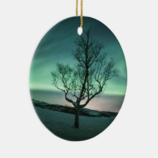 Nordlichtbaum Keramik Ornament (Rechts)