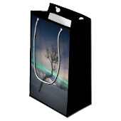 Nordlichtbaum Kleine Geschenktüte (Vorderseite Schrägansicht)