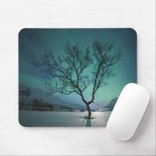 Nordlichtbaum Mousepad