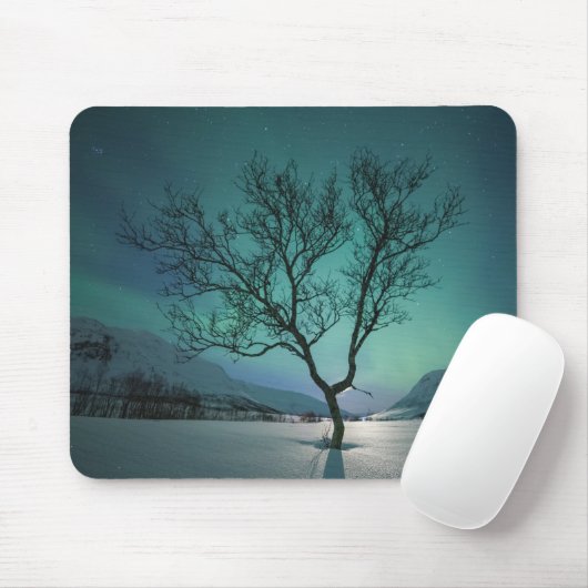 Nordlichtbaum Mousepad (Mit Mouse)