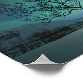 Nordlichtbaum Poster (Ecke)