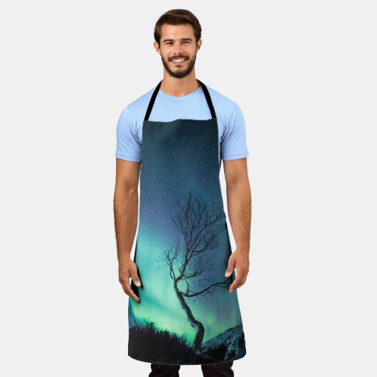 Nordlichtbaum Schürze (Getragen)