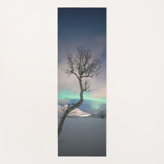 Nordlichtbaum Yogamatte (Vorderseite)