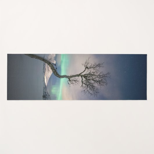 Nordlichtbaum Yogamatte (Vorderseite (Horizontal))