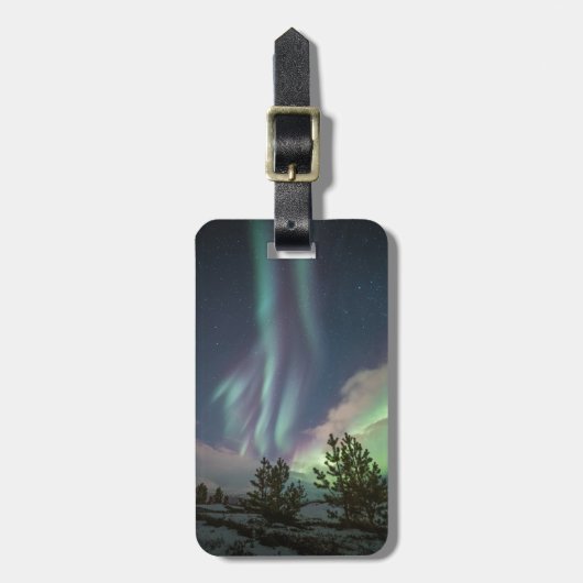 Nordlichtbäume Gepäckanhänger (Vorderseite vertikal)