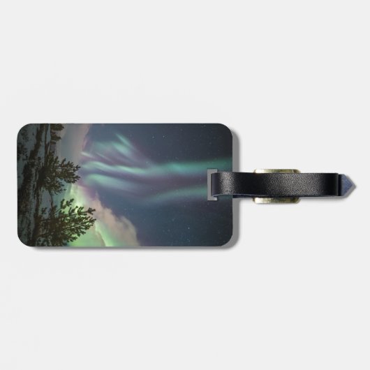 Nordlichtbäume Gepäckanhänger (Rückseite horizontal)