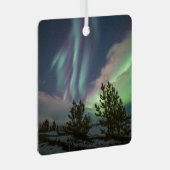 Nordlichtbäume Ornament Aus Metall (Vorderseite Rechts)