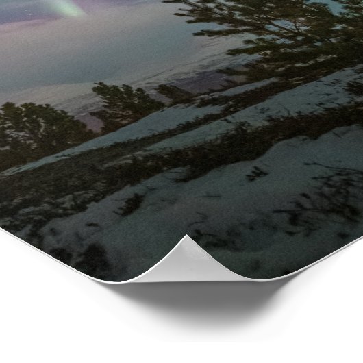 Nordlichtbäume Poster (Ecke)