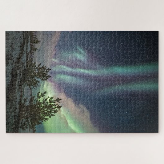 Nordlichtbäume Puzzle (Horizontal)