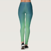Nordlichtblaues Übergrün Leggings (Rückseite)