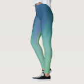 Nordlichtblaues Übergrün Leggings (Links)