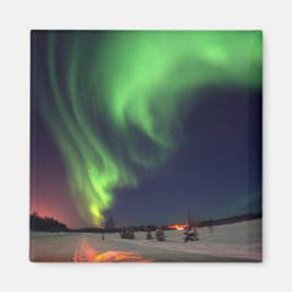 Nordlichter am Bärensee Magnet