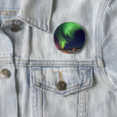 Nordlichter am Bärensee Nachtleben Foto Button (Beispiel)