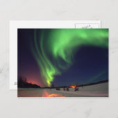 Nordlichter am Bärensee Postkarte (Vorne/Hinten)