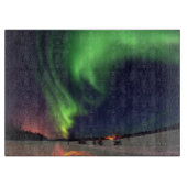 Nordlichter am Bärensee Schneidebrett (Vorderseite)
