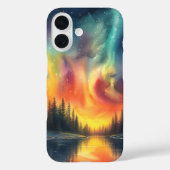 Nordlichter am Sternensee Case-Mate iPhone Hülle (Rückseite)
